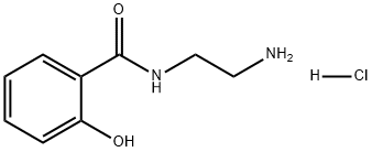 Benzamide, N-(2-aminoethyl)-2-hydroxy-, hydrochloride (1:1) Structure