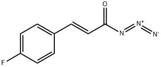2-Propenoyl azide, 3-(4-fluorophenyl)-, (2E)- Structure