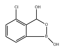 2,1-Benzoxaborol-3-ol, 4-chloro-1,3-dihydro-1-hydroxy- Structure