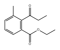 Ethyl 3-methyl-2-propionylbenzoate Structure