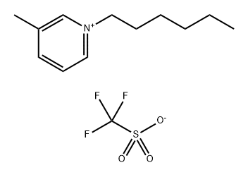 Pyridinium, 1-hexyl-3-methyl-, 1,1,1-trifluoromethanesulfonate (1:1)
 Structure