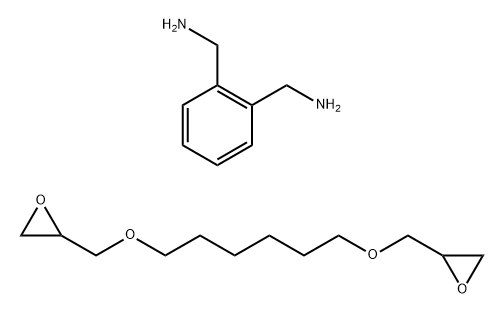 1,2-Benzenedimethanamine, reaction products with 2,2'-[1,6-hexanediylbis(oxymethylene)]bis[oxirane] Struktur