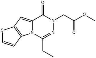 methyl 2-(12-ethyl-9-oxo-5-thia-1,10,11-triazatricyclo[6.4.0.02,6]dodeca-2(6),3,7,11-tetraen-10-yl)acetate Structure