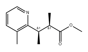 (2R,3R)-Methyl 2-methyl-3-(3-methylpyridin-2-yl)butanoate Structure