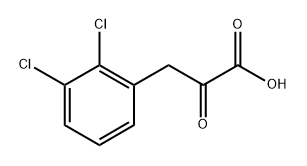 3-(2,3-二氯苯基)-2-氧代丙酸 结构式
