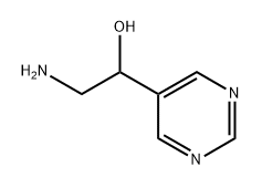 2-氨基-1-(嘧啶-5-基)乙醇 结构式