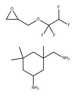 1-Cyclohexanemethanamine, 5-amino-1,3,3-trimethyl-, reaction products with [(2,2,3,3-tetrafluoroethoxy)methyl]oxirane 结构式