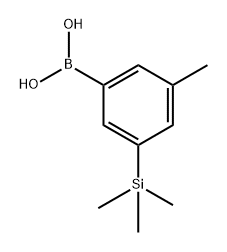 (3-methyl-5-(trimethylsilyl)phenyl)boronic acid Structure