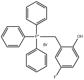 Phosphonium, [(5-fluoro-2-hydroxyphenyl)methyl]triphenyl-, bromide (1:1) 化学構造式