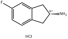 (R)-5-fluoro-2,3-dihydro-1H-inden-2-amine hydrochloride,934765-81-8,结构式