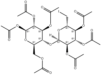 4-O-(2,3,4-Tri-O-acetyl-6-deoxy-6-iodo-α-D-glucopyranosyl)-β-D-glucopyranose 1,2,3,6-Tetraacetate, 93528-00-8, 结构式