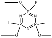 2λ5,4λ5,6λ5-1,3,5,2,4,6-Triazatriphosphorine, 2,4,6-trifluoro-2,4,6-trimethoxy- Structure