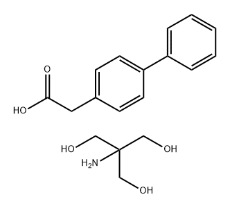 [1,1'-Biphenyl]-4-acetic acid, compd. with 2-amino-2-(hydroxymethyl)-1,3-propanediol (1:1) Structure