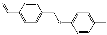 4-[[(5-Methyl-2-pyridinyl)oxy]methyl]benzaldehyde Structure