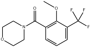 (2-methoxy-3-(trifluoromethyl)phenyl)(morpholino)methanone Structure