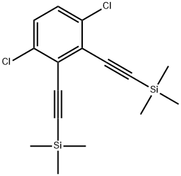 1,4-dichloro-2,3-bis(trimethylsilanylethynyl)benzene Structure
