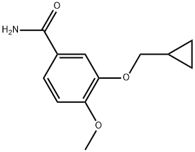 3-(Cyclopropylmethoxy)-4-methoxybenzamide Structure