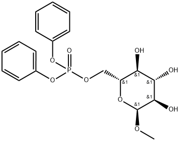 α-D-Glucopyranoside Methyl Ether 6-(Diphenyl Phosphate), 937801-59-7, 结构式