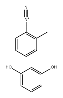 Benzenediazonium, 2-methyl-, reaction products with resorcinol Structure