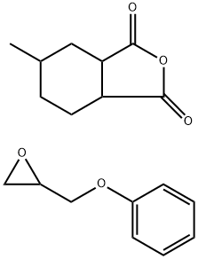 1,3-Isobenzofurandione, hexahydro-5-methyl-, reaction products with glycidyl Ph ether 结构式