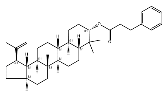 Lup-20(29)-en-3-ol, 3-benzenepropanoate, (3β)- Structure