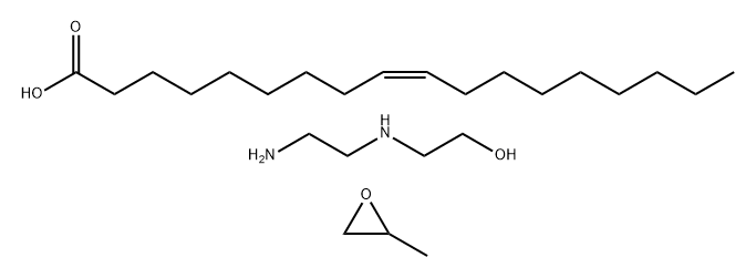 9-Octadecenoic acid (Z)-, reaction products with 2-[(2-aminoethyl)amino]ethanol, propoxylated Structure