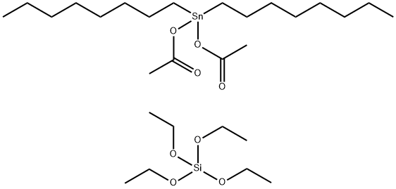 Silicic acid (H4SiO4), tetraethyl ester, reaction products with bis(acetyloxy)dioctylstannane Structure