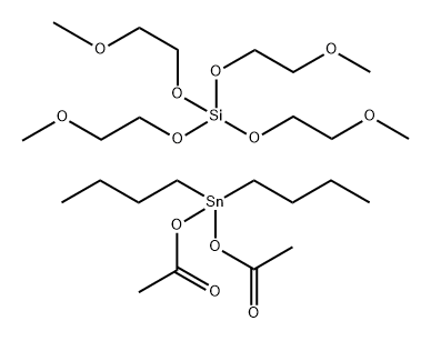 Silicic acid (H4SiO4), tetrakis(2-methoxyethyl) ester, reaction products with bis(acetyloxy)dibutylstannane Structure