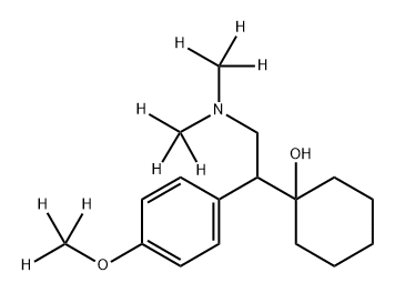 Cyclohexanol, 1-[2-[di(methyl-d3)amino]-1-[4-(methoxy-d3)phenyl]ethyl]- Structure