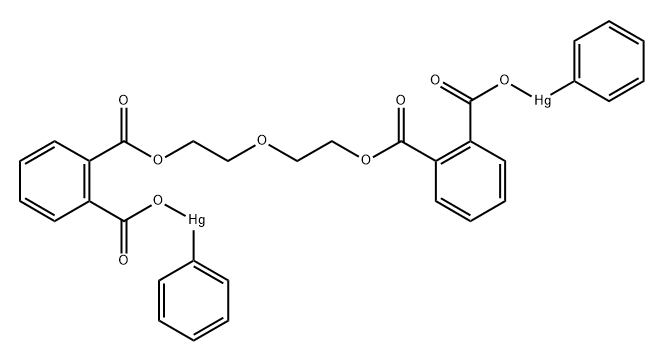 [mu-[(oxydiethylene phthalato)(2-)]]diphenylmercury Struktur