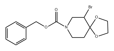 Benzyl 6-bromo-1,4-dioxa-8-azaspiro[4.5]decane-8-carboxylate,940925-56-4,结构式