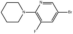 5-Bromo-3-fluoro-2-(piperidin-1-yl)pyridine Struktur