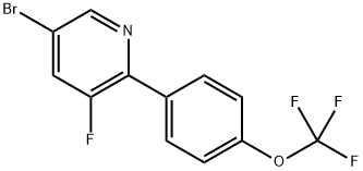 Pyridine, 5-bromo-3-fluoro-2-[4-(trifluoromethoxy)phenyl]- 结构式