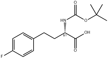 (S)-2-((叔丁氧基羰基)氨基)-4-(4-氟苯基)丁酸,942065-50-1,结构式