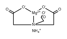 ammonium [N,N-bis(carboxymethyl)glycinato(3-)-N,O,O',O'']magnesate(1-) 化学構造式