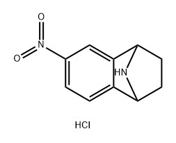 Naphthalen-1,4-imine, 1,2,3,4-tetrahydro-6-nitro-, hydrochloride (1:1) 化学構造式