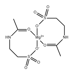 bis[2-acetamidoethanesulphonato-O1,O2]magnesium Structure