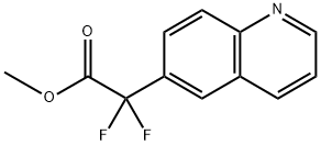 ALPHA,ALPHA-二氟-6-喹啉乙酸甲酯, 943541-38-6, 结构式