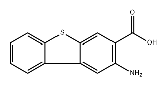 2-Amino-3-dibenzothiophenecarboxylic acid Structure