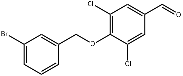 4-[(3-Bromophenyl)methoxy]-3,5-dichlorobenzaldehyde Struktur