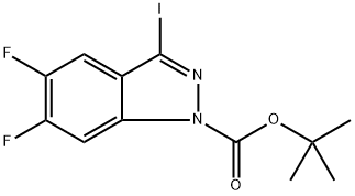 tert-butyl 5,6-difluoro-3-iodo-1H-indazole-1-carboxylate|