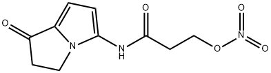 N-(2,3-Dihydro-1-oxo-1H-pyrrolizin-5-yl)-3-(nitrooxy)propanamide Structure