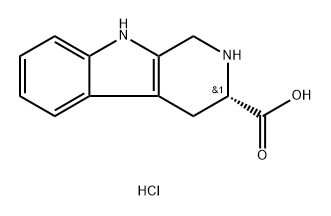 1H-Pyrido[3,4-b]indole-3-carboxylic acid, 2,3,4,9-tetrahydro-, hydrochloride (1:1), (3S)- Struktur