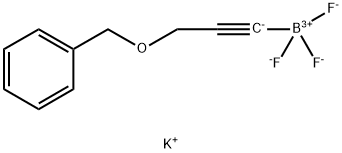 Borate(1-), trifluoro[3-(phenylmethoxy)-1-propyn-1-yl]-, potassium (1:1), (T-4)- Structure