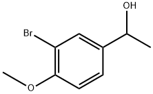 Benzenemethanol, 3-bromo-4-methoxy-α-methyl- 化学構造式