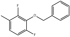 2-(Benzyloxy)-1,3-difluoro-4-methylbenzene 化学構造式