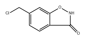 6-(氯甲基)苯并[D]异噁唑-3(2H)-酮 结构式