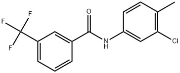 N-(3-Chloro-4-methylphenyl)-3-(trifluoromethyl)benzamide 结构式