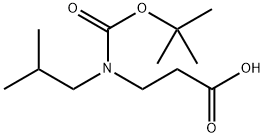 β-Alanine, N-[(1,1-dimethylethoxy)carbonyl]-N-(2-methylpropyl)- Structure