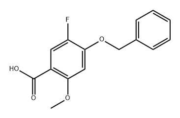 4-(Benzyloxy)-5-fluoro-2-methoxybenzoic acid 结构式